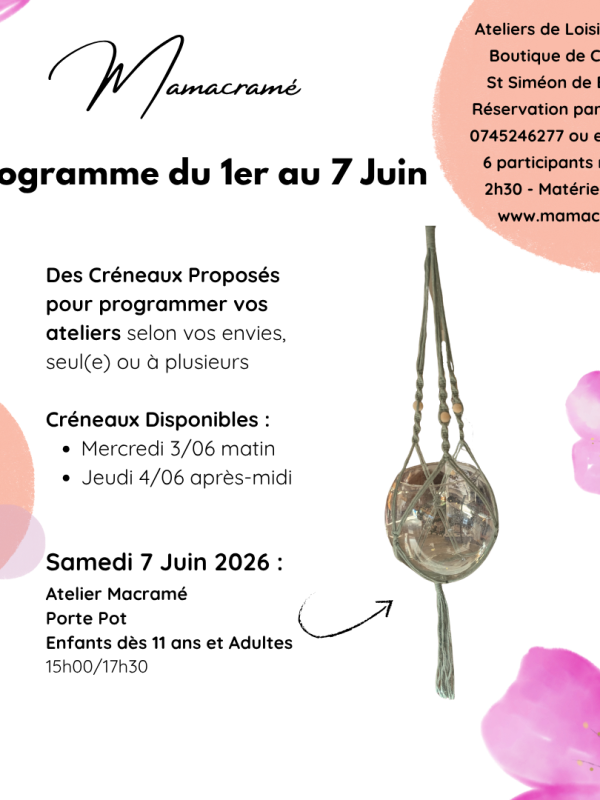Mamacramé_Ateliers S23 2026